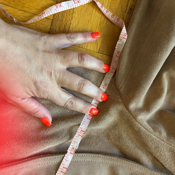 vintage leather suede moto jacket + look at measurements * accepting offers n - Picture 7 of 10